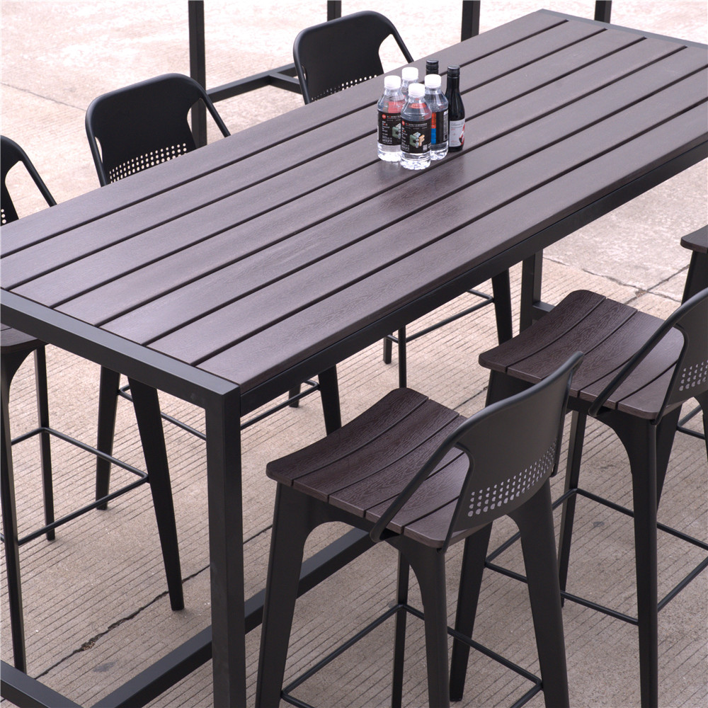 restaurant outdoor bar table and chair